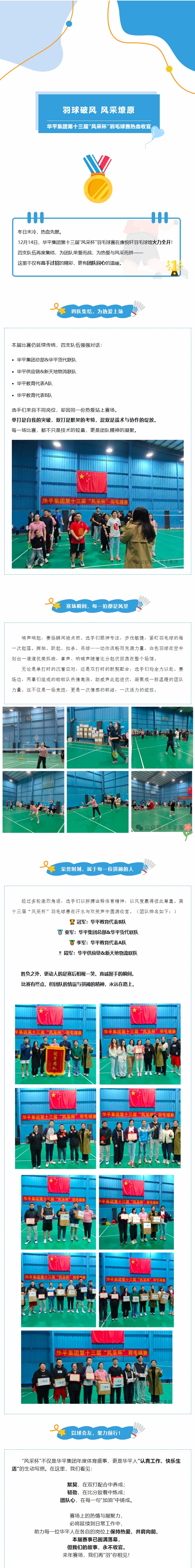 華平集團(tuán)羽毛球賽